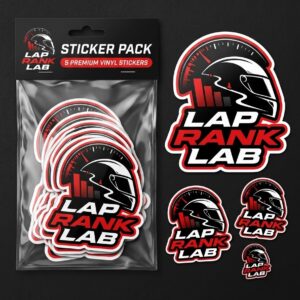 Lap Rank Lab Premium Vinyl Sticker Pack – Racing Hub Collection